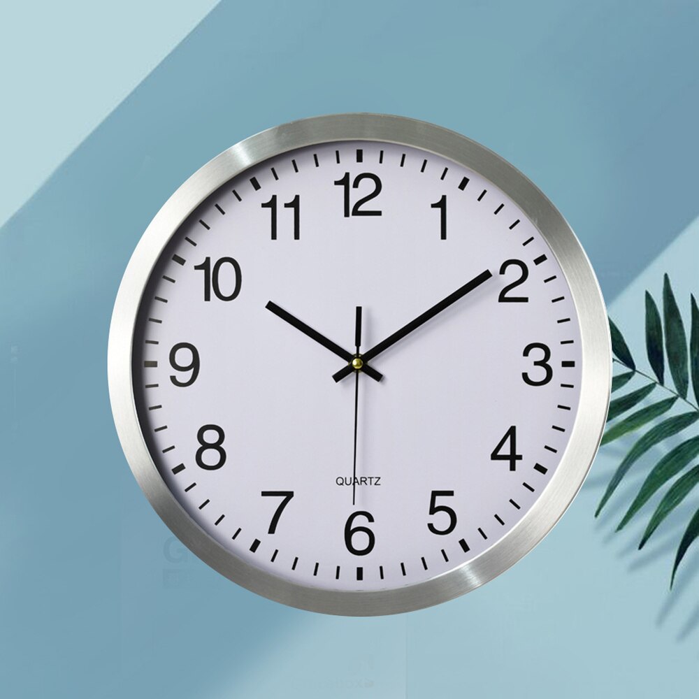 1Pc Electronic Wall Clock Retro Wall Hanging Clock LED Wall Clock for Home Store Without Battery (White)