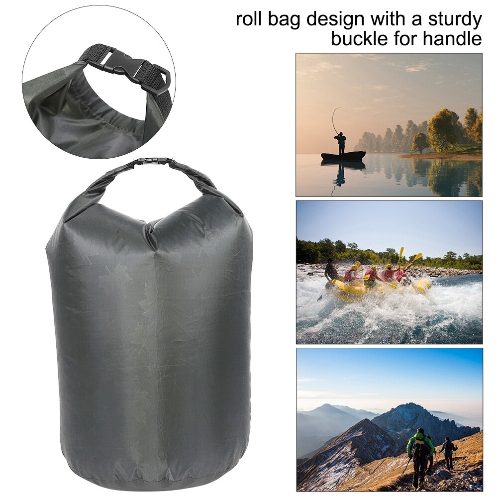 Vandtæt 8/40/70l svømmepose bærbar udendørs vandaktiviteter vandtæt posepose til camping drivende strandvandspose