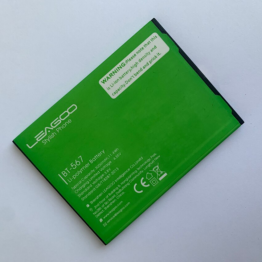 100% Original Battery 3000mAh For LEAGOO M7 M 7 BT-567 BT567 BT 567 Batterie Batteria