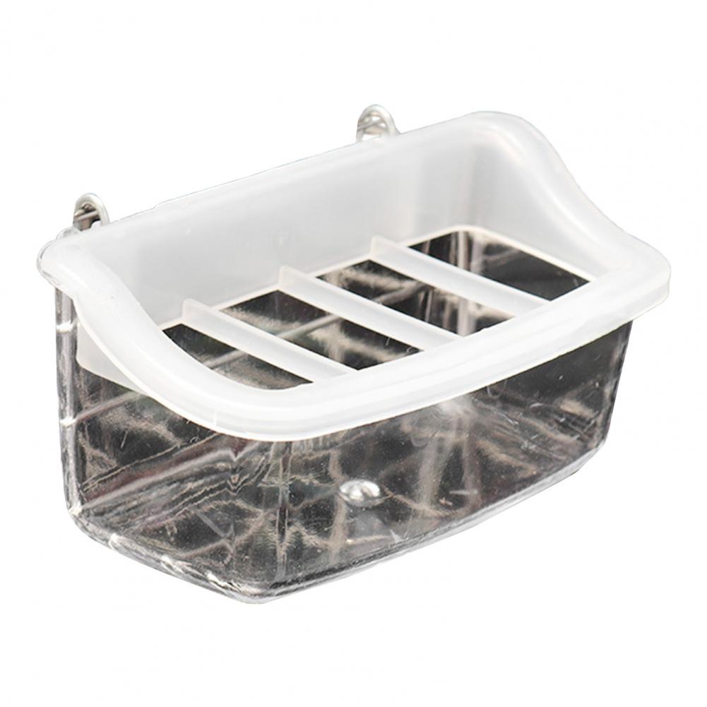 Hler-Mangeoire à oiseaux transparente avec grille anti-éclaboussures, mangeoire à oiseaux durable, accessoire pour animaux de compagnie: Default Title
