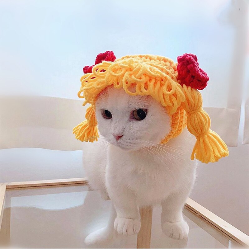 Grappig Cosplay Kat Kiiten Hoed Haar Decoratie Komische Stijl Hond Emulatie Kostuum Haar Vlecht Mane Oren Hoofd Cap Party Festival