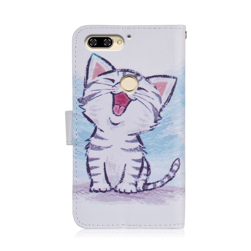 Para BQ 5528L Greve Para A Frente caso dos desenhos animados CASO Carteira De Couro PU Moda Linda Cobertura Legal Bolsa de Celular Escudo