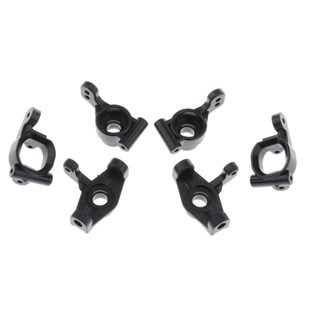 6pcs RC 1:14 Plastic Hub Carrier Upgrade Parts Black for WLtoys 144001 Car