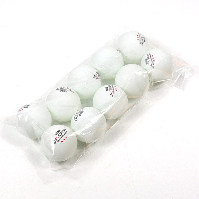 10pcs Material Table Tennis Ball 40+mm Diameter 2.8g 3 Star ABS Plastic Ping Pong Balls for Table Tennis Training: White