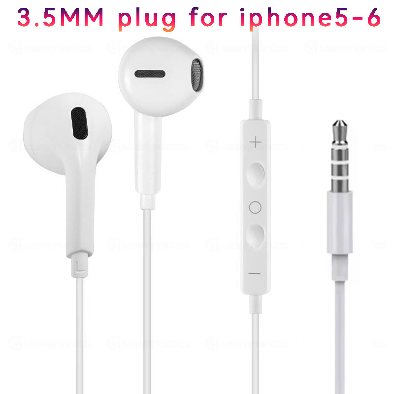 Bedrade koptelefoon Type c Oordopjes voor Apple Lightning-hoofdtelefoon met lijn Iphone 5 6 8 7 Plus X XS MAX XR 10 11 12 13 14 Pro 15 16: Blauw