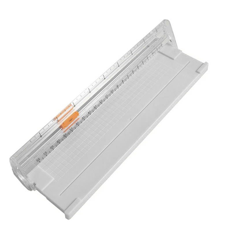 Machine à découper le papier A5, coupe-papier, outil d'art, artisanat, lames de Scrapbook Photo, bricolage, bureau, maison, couteau de papeterie: white