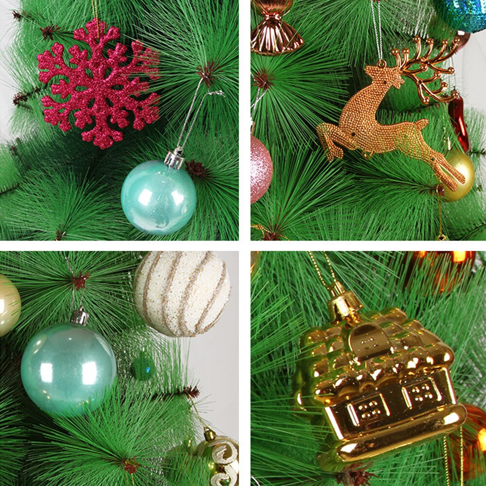 60-70 unids/caja bola de Navidad brillante adorno para el árbol de Navidad bola colgante decoración de Adornos de árbol de Navidad colgar Navidad hogar