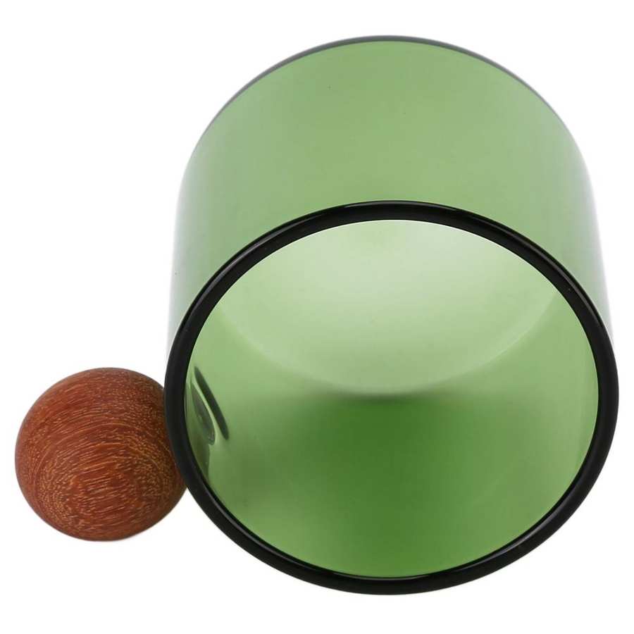 120ml Glass Coffee Cup Clear Heatproof Glass Coffee Mug with Wooden Ball Handle for Office Bar Party Coffee Cup