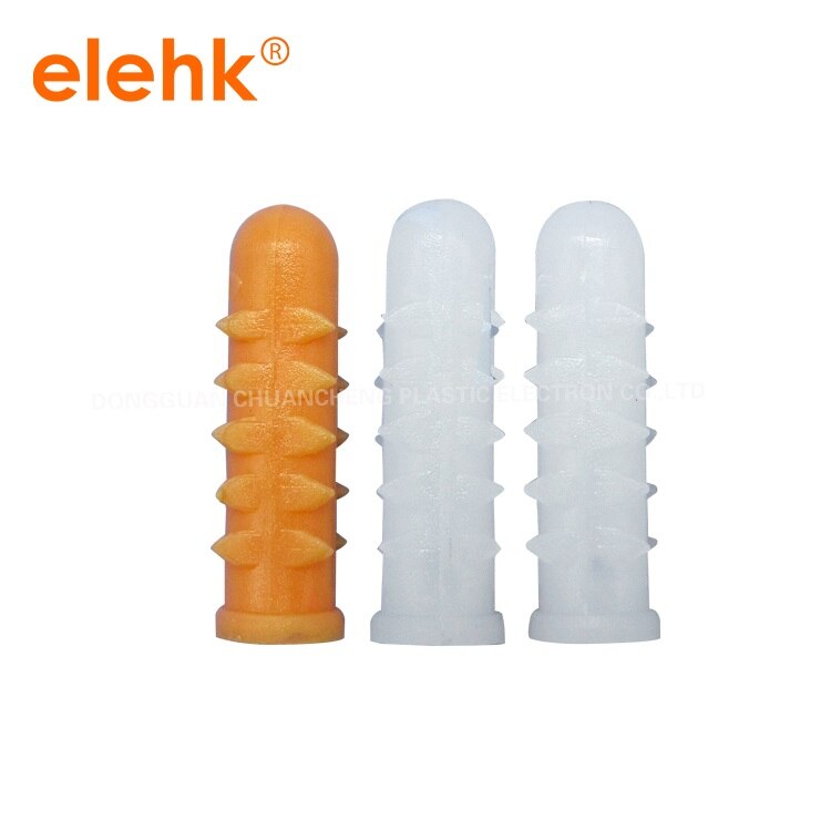 Qty 100PCS White Wall Plug 25mm x 5mm Anchor Fixing Plastic Masonry Wall plug