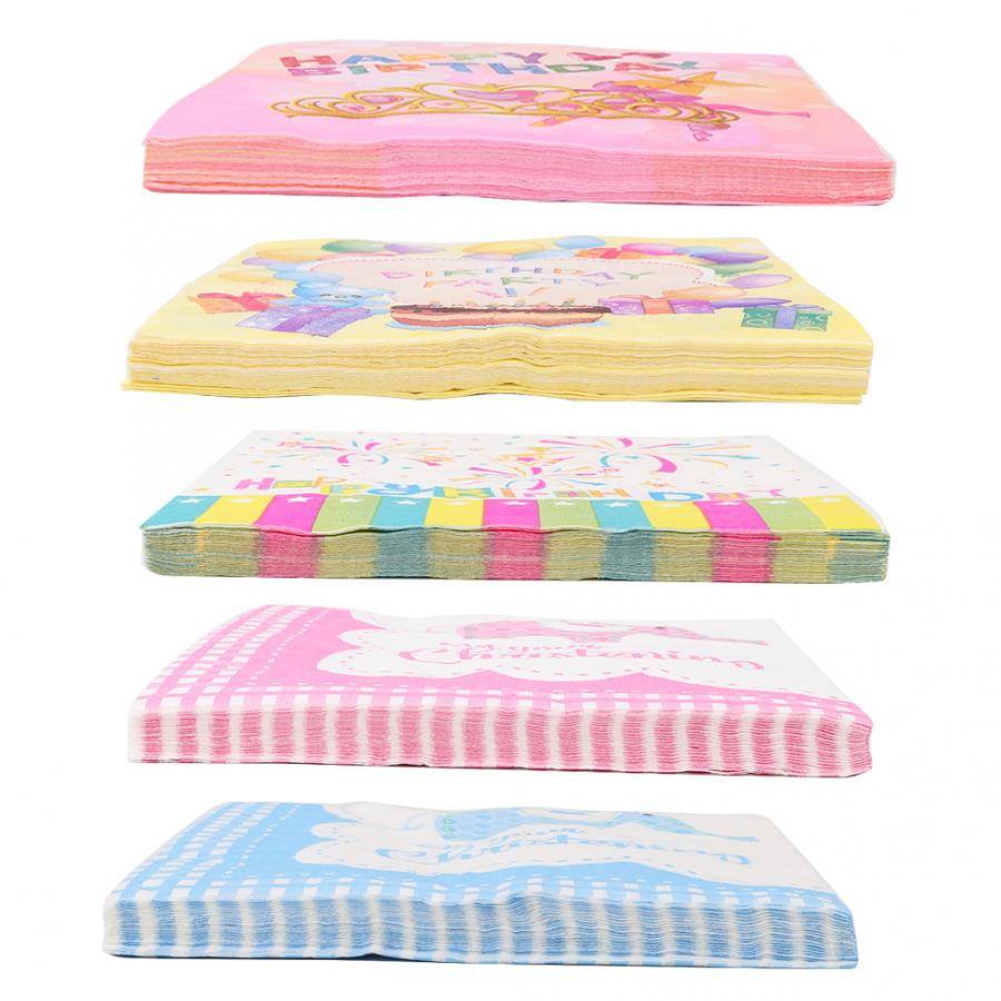 20 stk baby shower papirserviett for festvev serviett dekorasjon servietter babypleie