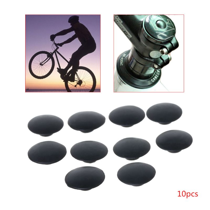 10 pièces vélo casque casquette étanche à la poussière M6 vis vtt vélo tige couverture supérieure