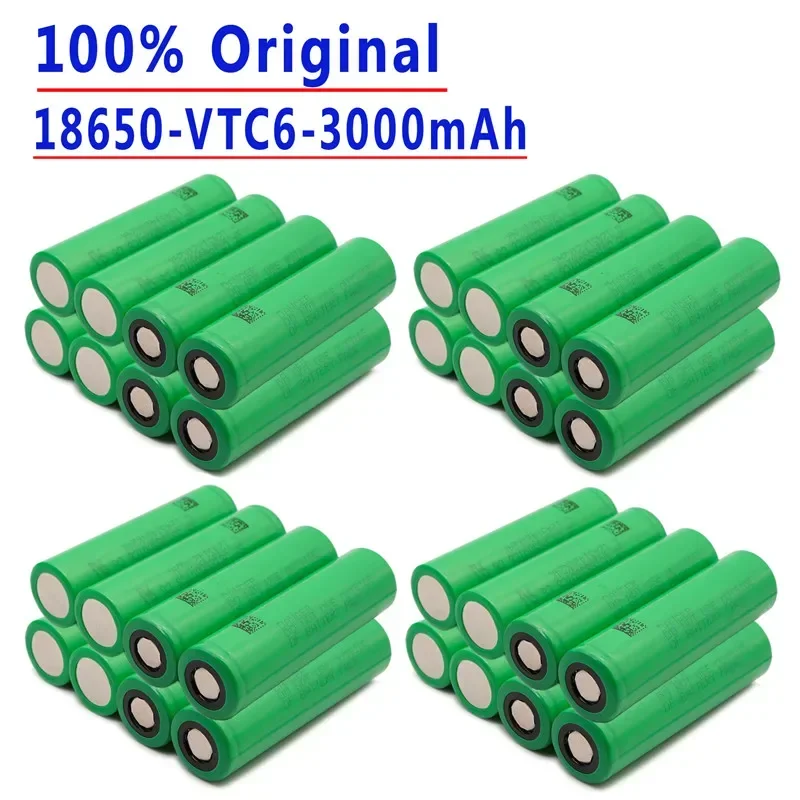 .Original.Rechargeabie.VTC6.3.7V.3000mAh.Li-ion.battery.18650 para US18650.VTC6.30A juguetes linterna.herramientas.