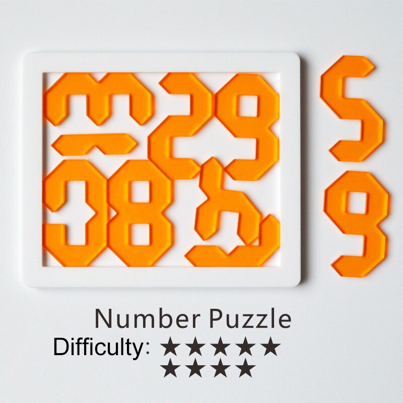 Challenge Puzzles Toys Impossible Brain Burning Puzzles Adult 18 Kid Fun Brainteasing Geometrical Shape Puzzle Game Toy: NO.9