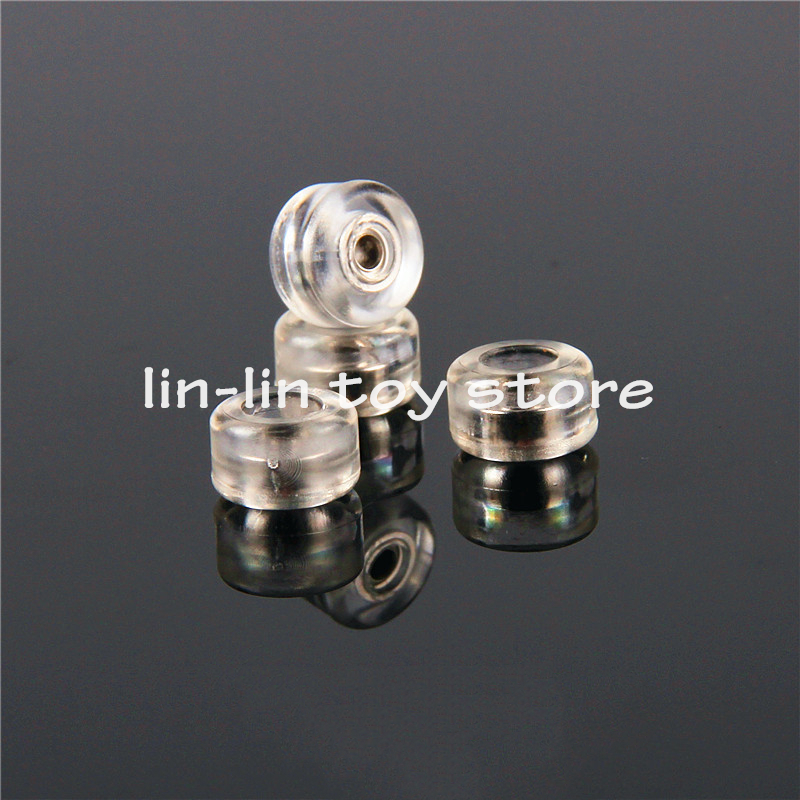 Neuheiten 4 Teile/satz Professionelle PU + Metall Urethan CNC Lagerbier Rad Für Holz Griffbrett Räder: transparent