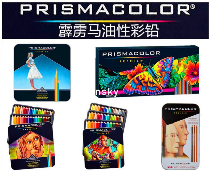 Tin Prismacolor Premier – crayons de couleur souples pour adultes, 72/132/150, pour livres de coloriage, dessin, croquis, étudiants artistes