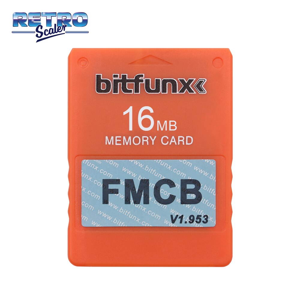 RetroScaler Colorful v1.953 FMCB Free McBoot Card for PS2 Playstation2 16MB Memory Card OPL MC Boot