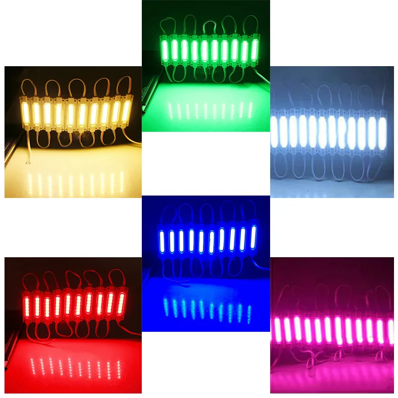 20er-Pack 12V LED Kolben-Modulleuchte, superhell, gelb, blau, rosa, eisblau, Farbe IP65, wasserdicht, für Werbegeschäft, Dekorlampe