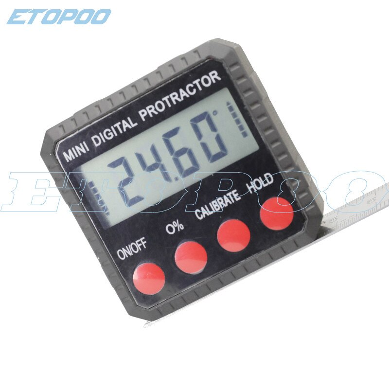 360 Graden Hoek Gradenboog Universal Bevel Box Mini Elektronische Digitale Gradenboog Inclinometer Tester Meetinstrumenten