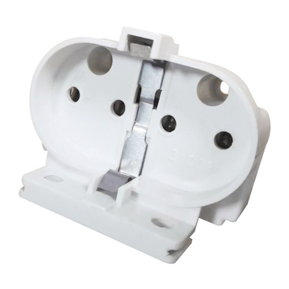 Soporte de luz adaptador de enchufe duradero 2G11 Base de lámpara de tubo hogar 2 A conector de fácil instalación 4 pines 250 V blanco