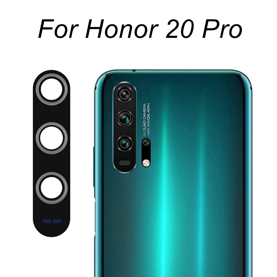 Tylny obiektyw aparatu dla Huawei Honor 8X 8A 8S 8C 9 10 10X Lite V9 9X 9C 9S 10i V10 grać 20 Pro 20i 20S 30 Pro 30i 30S 50: Honor 20 Pro