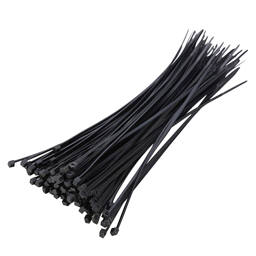 100pcs Reusable Standard 3x150mm Cable Ties Self-locking Plastic Nylon Wire Zip String Tie: 1