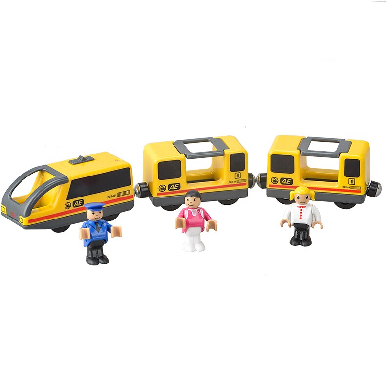 Bambini Treno Elettrico Giocattoli Set Treno Diecast Slot Giocattolo Adatto per Standard di Legno Treno Ferrovia