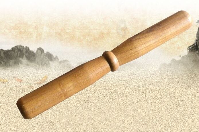 De Madera de regla de Tai Chi artes marciales Barra para entrenamiento de kung Fu barra de salud, regla de madera palo 40cm * 4cm: style 3