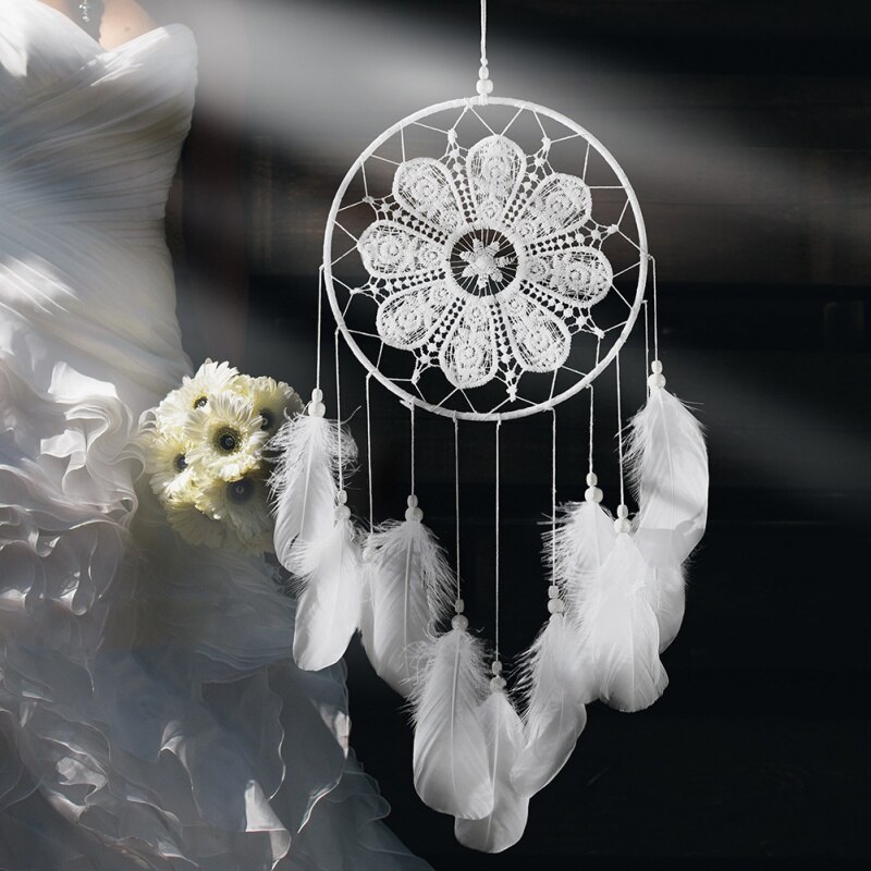Nordic Indian Style Dreamcatcher Handmade Wind Chimes Hanging Pendant Dream Catcher Home Wall Art kids room Hanging Decorations