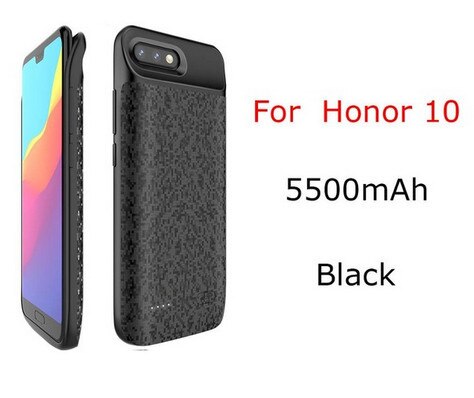 5000mah Shockproof battery charger case For Honor 8 9 10 Lite External charger Cover Backup power For Huawei P30 P20 Lite Pro: For Honor 10 5500mAh