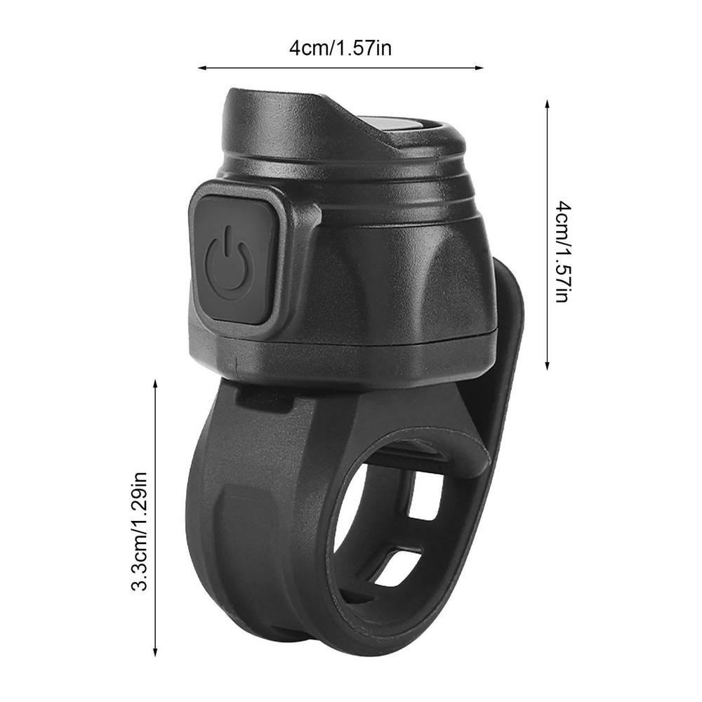 Fahrrad Elektrische Hupe USB Aufladbare Fahrrad Glocke MTBs Rennrad Hupe 80Db Fahrrad Lenker Alarm Ring Glocke Radfahren Zubehör: Schwarz