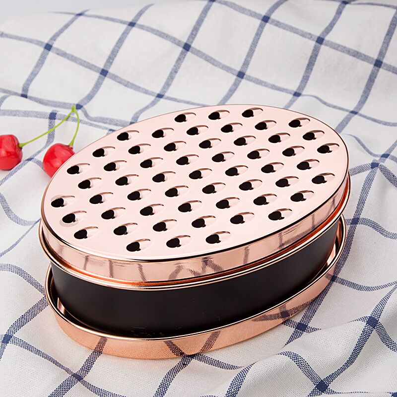Rose Gold Cheese Grater Multifunctional Slicer Oval Container Vegetables Easy Clean Quick Fruits Tools with 2pcs grater blades
