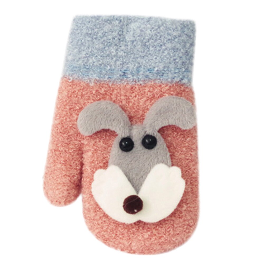 de noël enfant en bas âge bébé mignon épaissir couture filles chaudes garçons d'hiver sangles gants 27