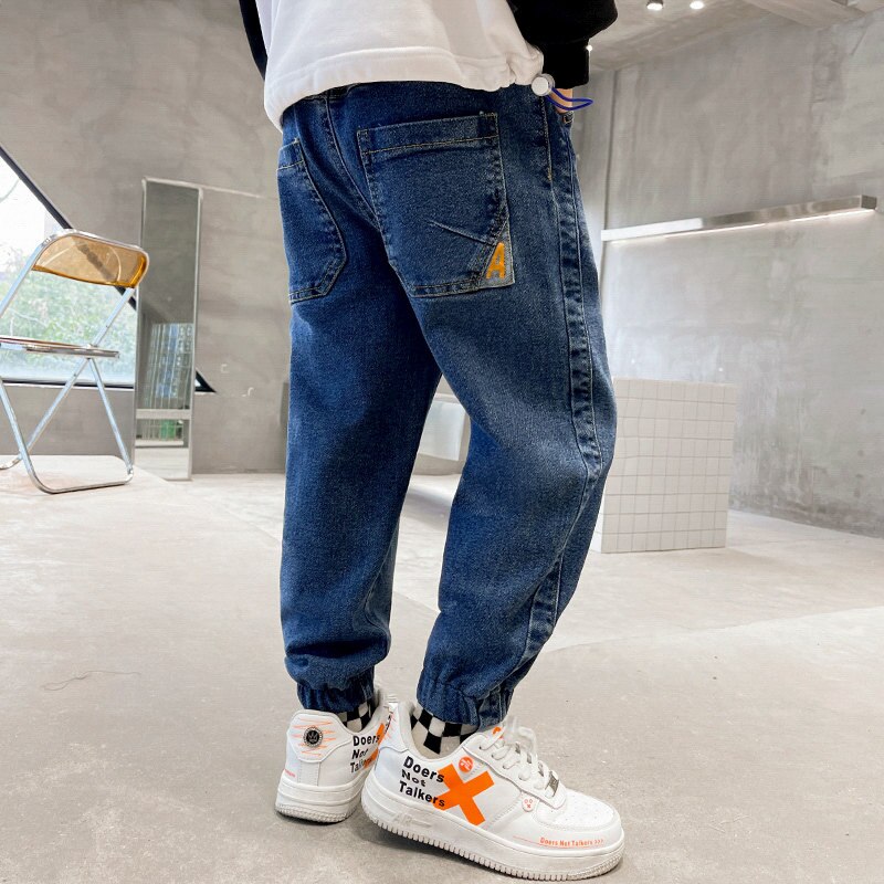 Pantalones vaqueros largos de estilo coreano para niño, ropa deportiva informal de , para primavera y otoño, de 4 a 14 años
