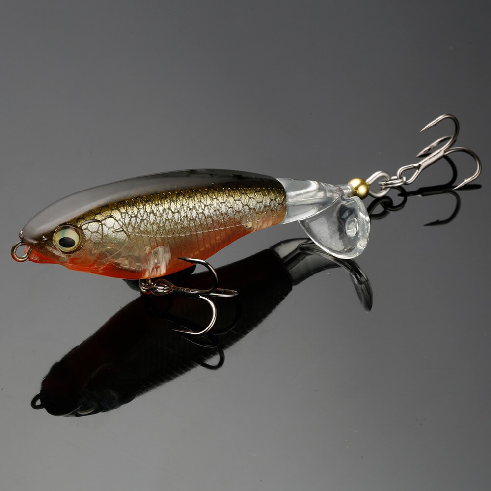 BOTE 70mm 85mm Whopper Plopper Schwimm Rotierenden Schwanz Künstliche Harten Köder Angeln Lockt 5,8g 10,5g Harte köder Bass Lockt: E / 85mm