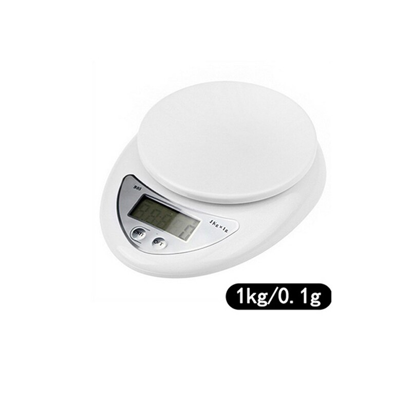 Balance numérique 5KG 1KG Mini Balance de poche électronique 1g 0.1g Steelyard de précision pour balances d'équilibre alimentaire de cuisine: 1kg-0.1g