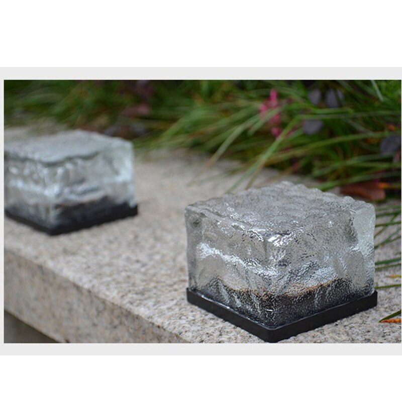 Crystal Led Solar Light Cube Led Outdoor Lamp Tuin Waterdicht Lichten Ondergrondse Muur Ingebed Verlichting Stappen Tough Case Belasting