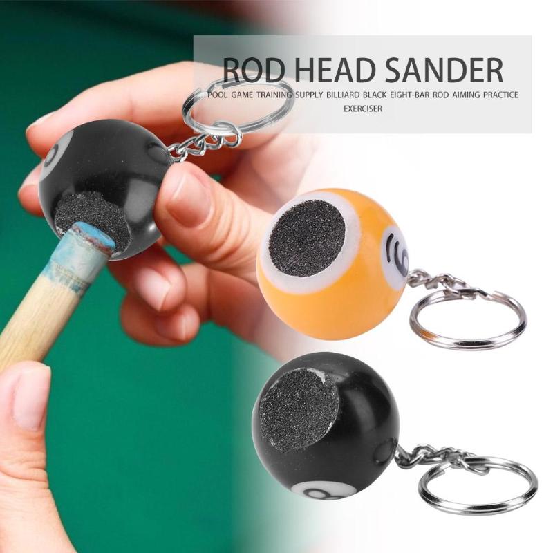 Portable Billiard Rod Tips Ball Shaper Keychain Various Specifications Optional Exquisite Cue Tips Sander Pool Accessories