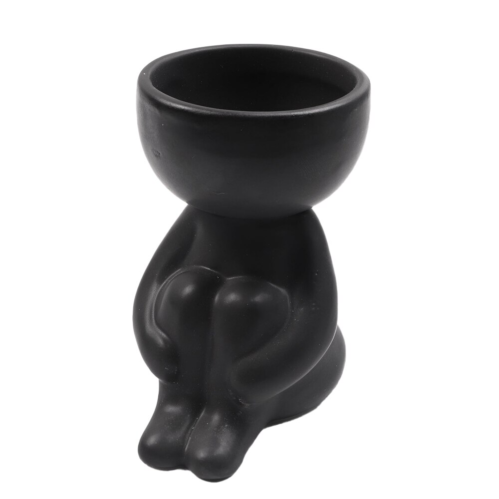 Little People Body Art Flower Pot Nordic Ceramics Desktop Window Crafts Home Decorat Ornaments Plant Pot Vase: TYPE 1 COLOR 1