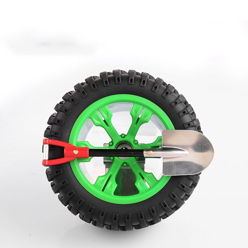 Car decoration small spade, shovel antenna, trunk, car, exterior decoration net, red mini mini tyre modification