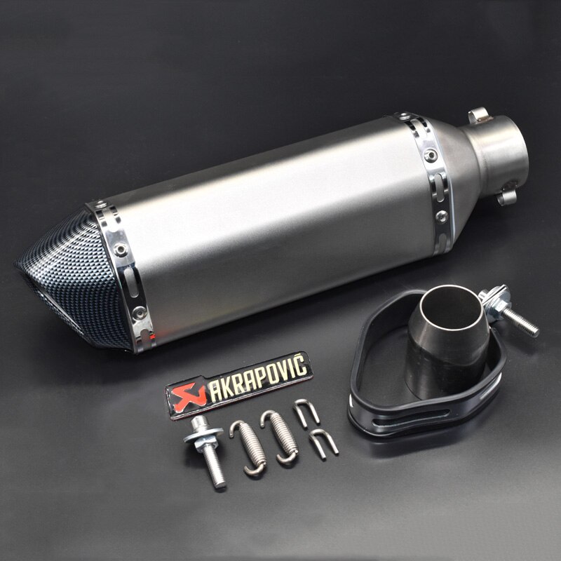Universele voor akrapovic moto rcycle uitlaat escape moto met db killer Uitlaat Systemen voor honda benelli msx125 nmax EP01: stickers B
