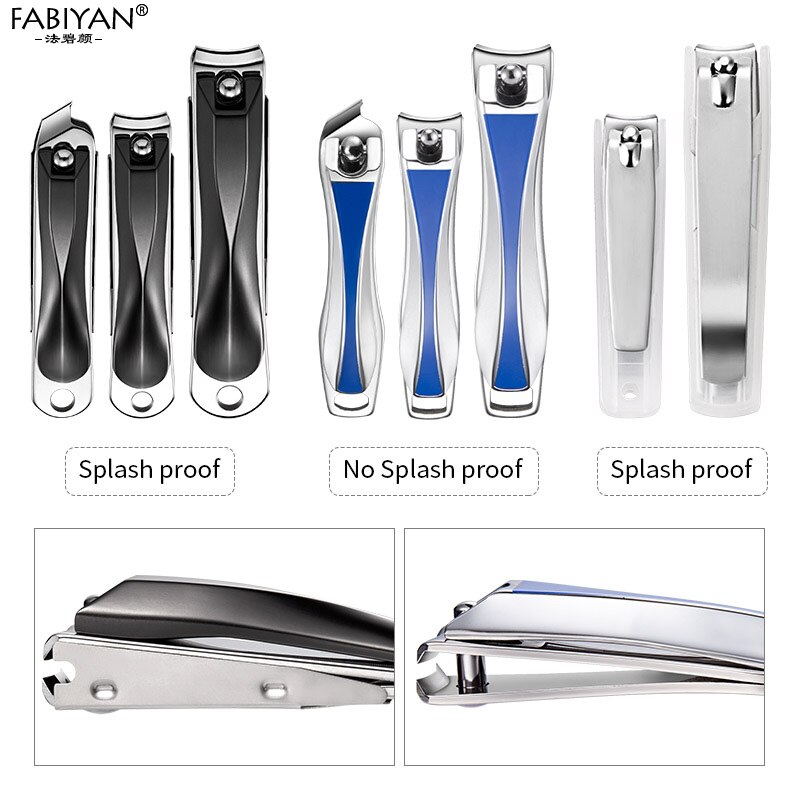 Nail art klipper rustfrit stål cutter nipper trimmer skæremaskine bærbar pedicure fingernegle værktøjer