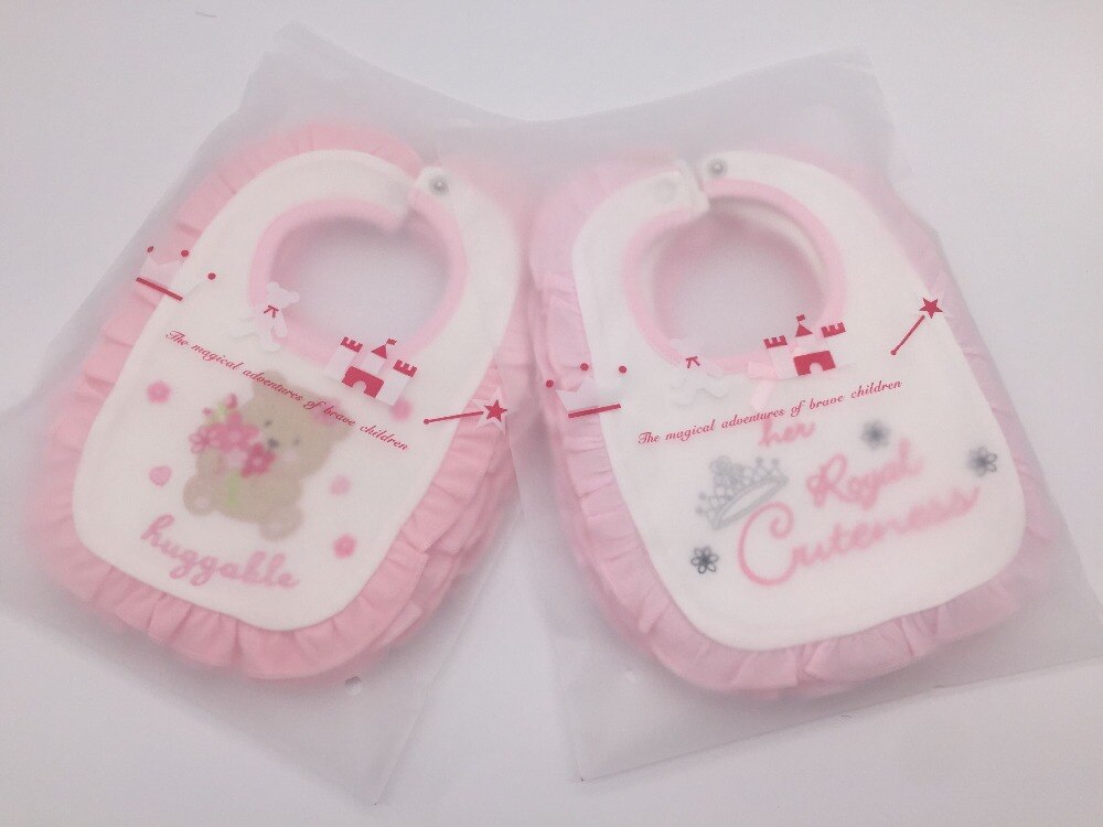 baby girl princess bibs 14 pieces/ pack , baby cotton bibs