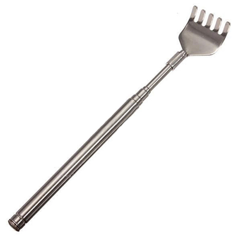 Rascador de espalda extensible telescópico práctico ajustable, Clip de bolígrafo de acero, tapón de columna vertebral, Kit de herramientas de maquillaje para masaje de arañazos de bolsillo: 7