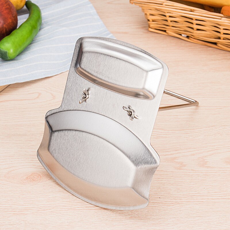 Kitchen Organizer Pot Lid Rack Stainless Steel Spoon Holder Pot Lid Shelf Cooking Dish Rack Pan Cover Stand Kitchen Accessories