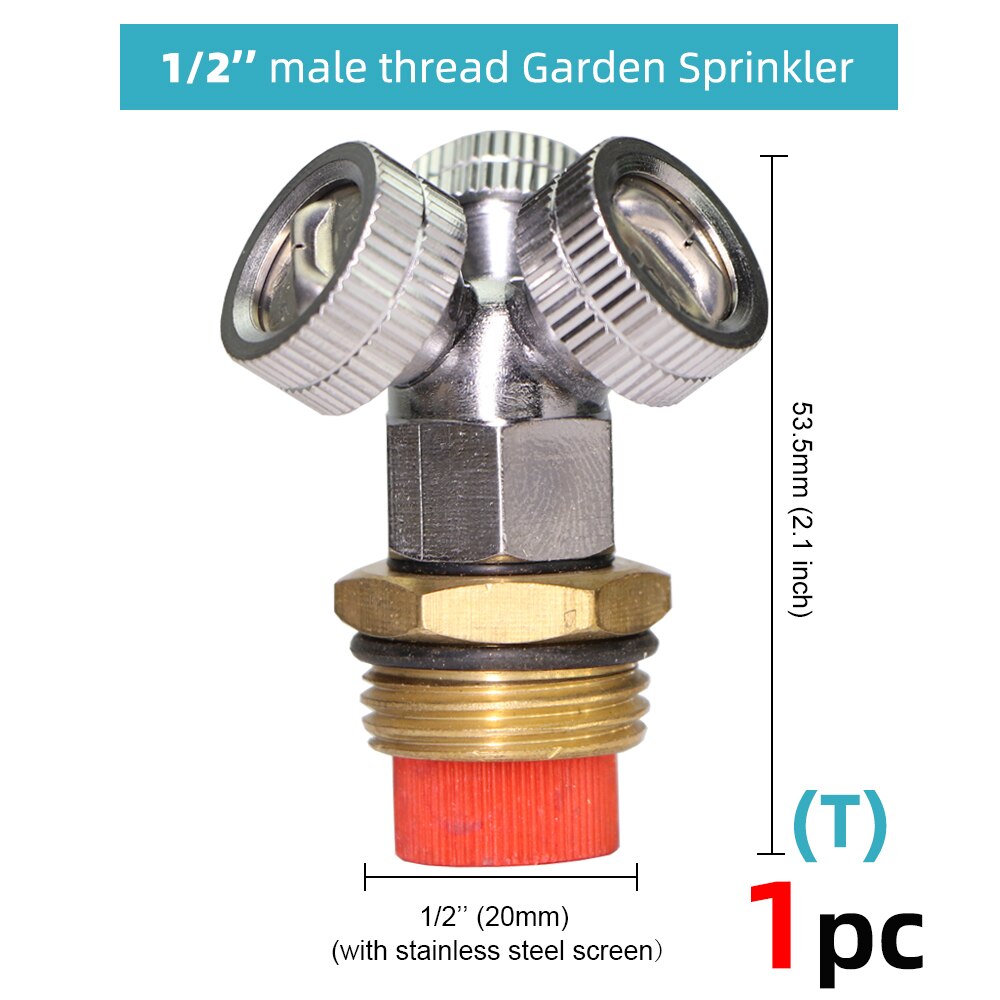 RBCFHl-aspersor de niebla de jardín, boquilla de latón, sistema de enfriamiento por nebulización de cobre, rosca de riego, herramientas de riego por niebla: 1pc - t