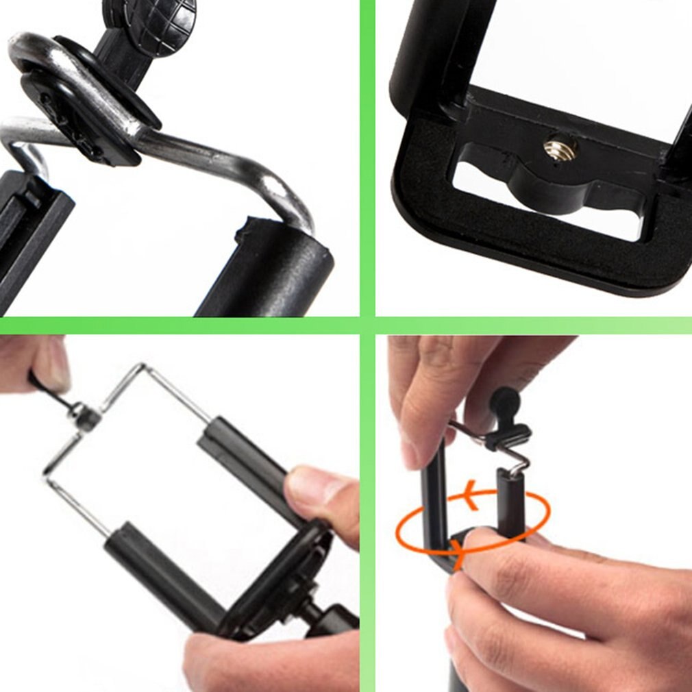 Versenkbare Universal Stativ Monopod Handy U Clip Halter Halterung Mobile Clip Clamp Halter für Smartphone