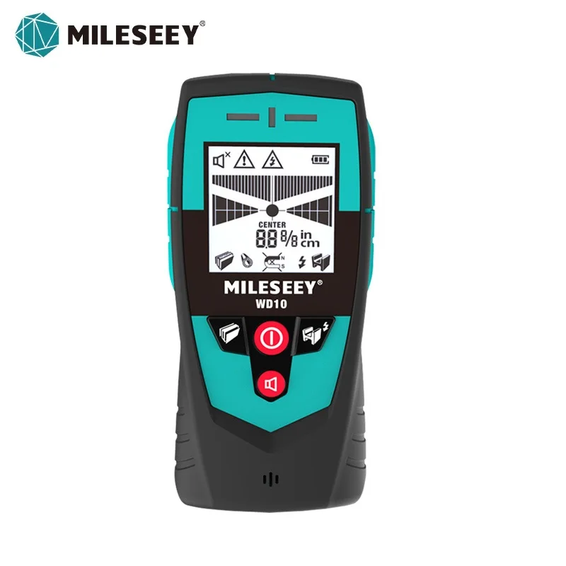 Mileseey Multifunction Wall Detector with Large Area Sensor Metal Detector Handheld Stud Finder Wall Scanner Wire Detector: Default Title