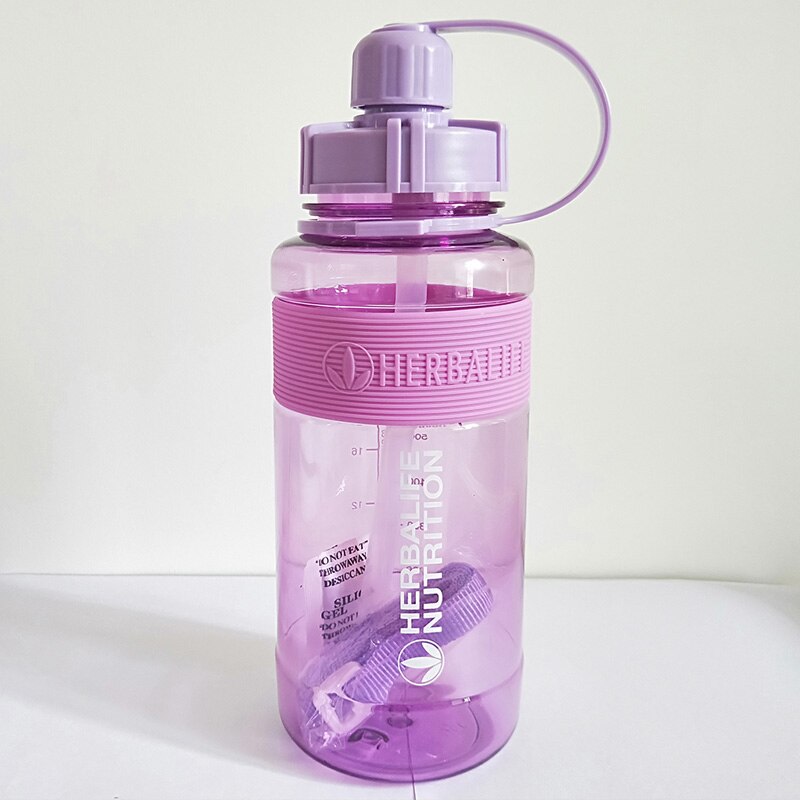 6 color Herbalife nutrición 24Fit leche 1000ml la botella con paja dentro botella espacial hervidor de agua libre de BPA: 10