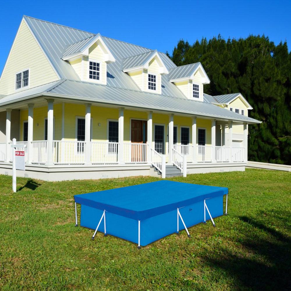 Large swimming pool cover rectangularPEtarpaulin swimming pool rectangular cover cloth dustproof floor cloth outdoorvilla garden