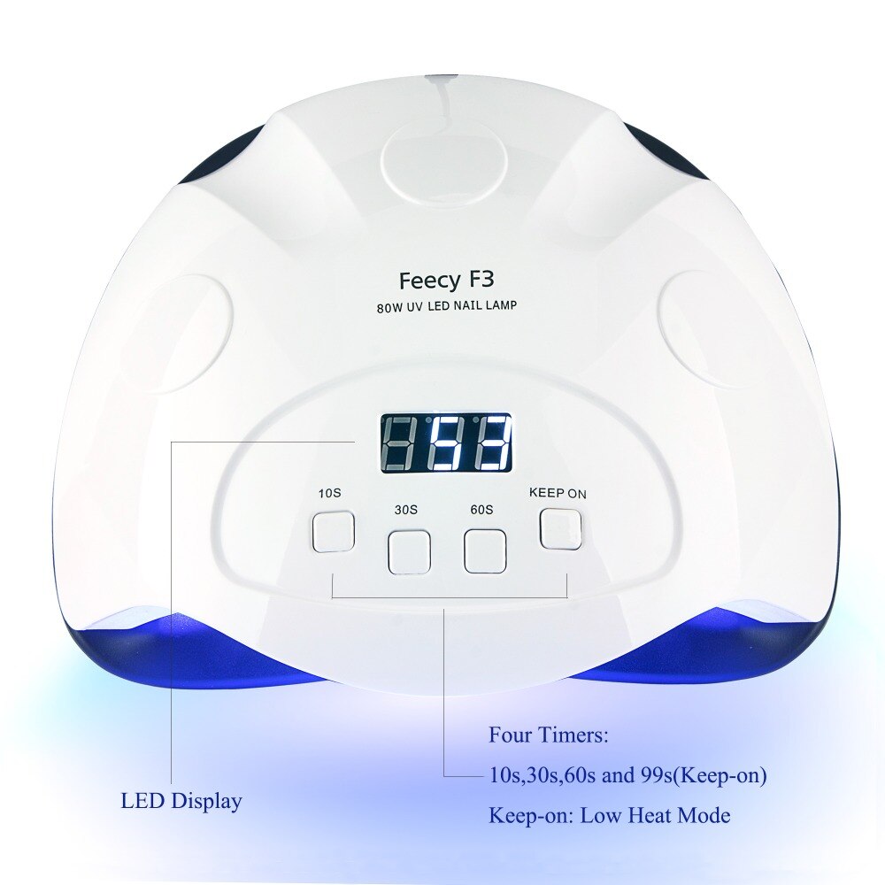 48 W/80 W Nagel Lamp Dual Uv Led Lamp Voor Nagels Manicure Drogen Gels Vernis Nail Droger Machine lampe Uv Gel Ijs Lamp Feecy X7 Plus